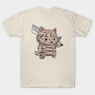 Warrior Cat with Big Sword T-Shirt